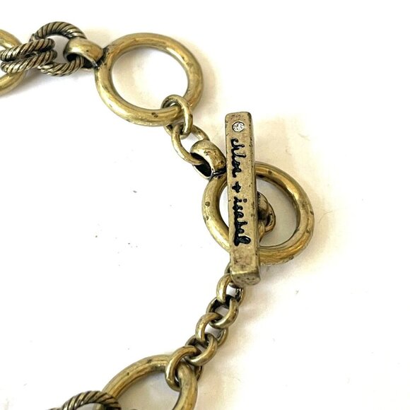 Chloe + Isabel Tresors Heirloom C & I Charm Bracelet Toggle Closure Western Sout - Picture 2 of 3